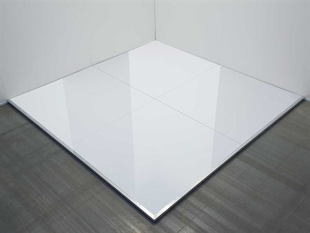 Golv, högblankt, vit